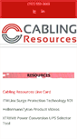 Mobile Screenshot of cabling-resources.com